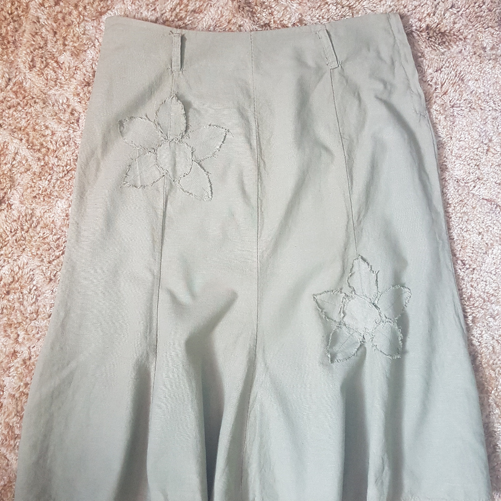 Short Knee Length Fit and Flare Skirt